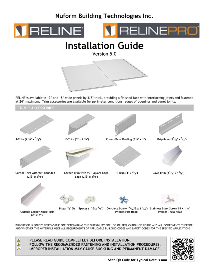 RELINE® Installation Guide (v5.1)