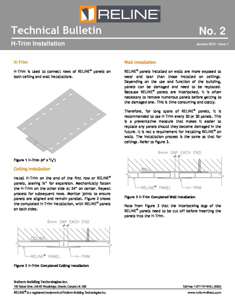 H-Trim Installation