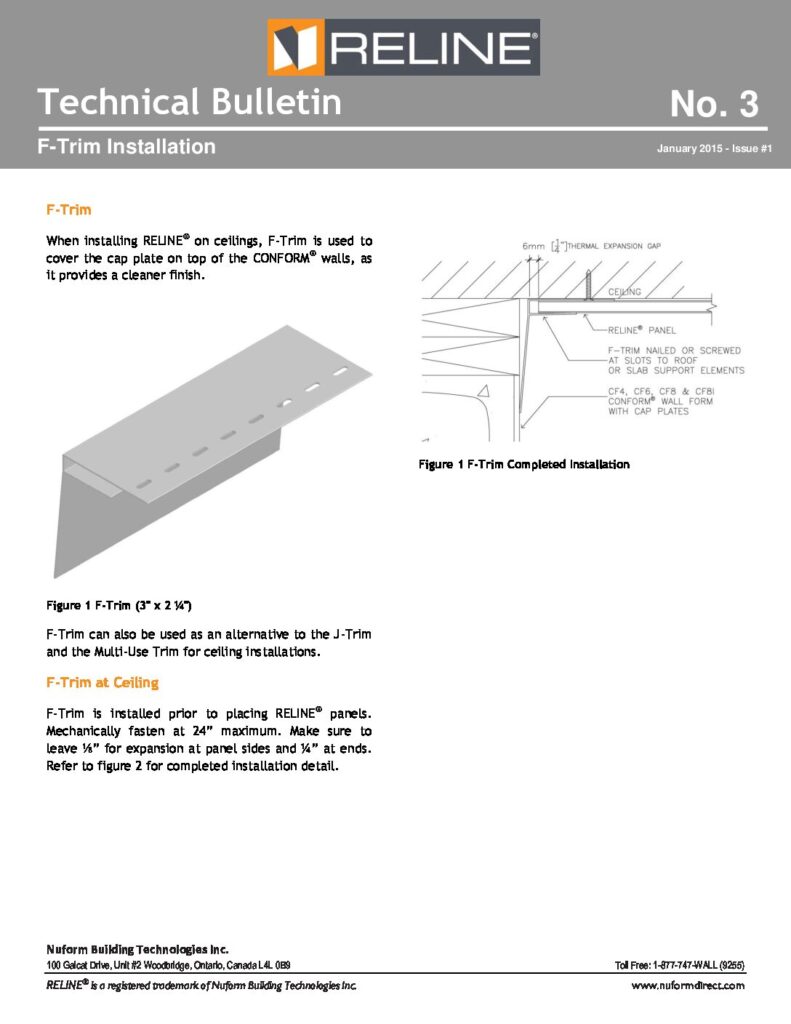 F-Trim Installation