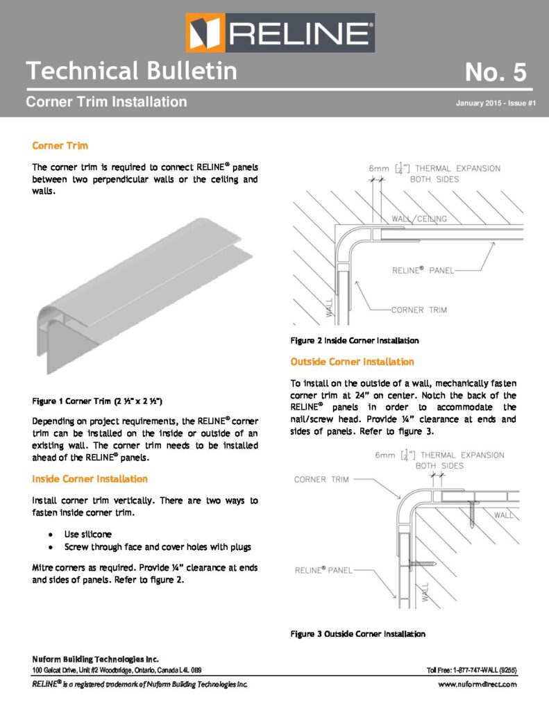 Corner Trim Installation