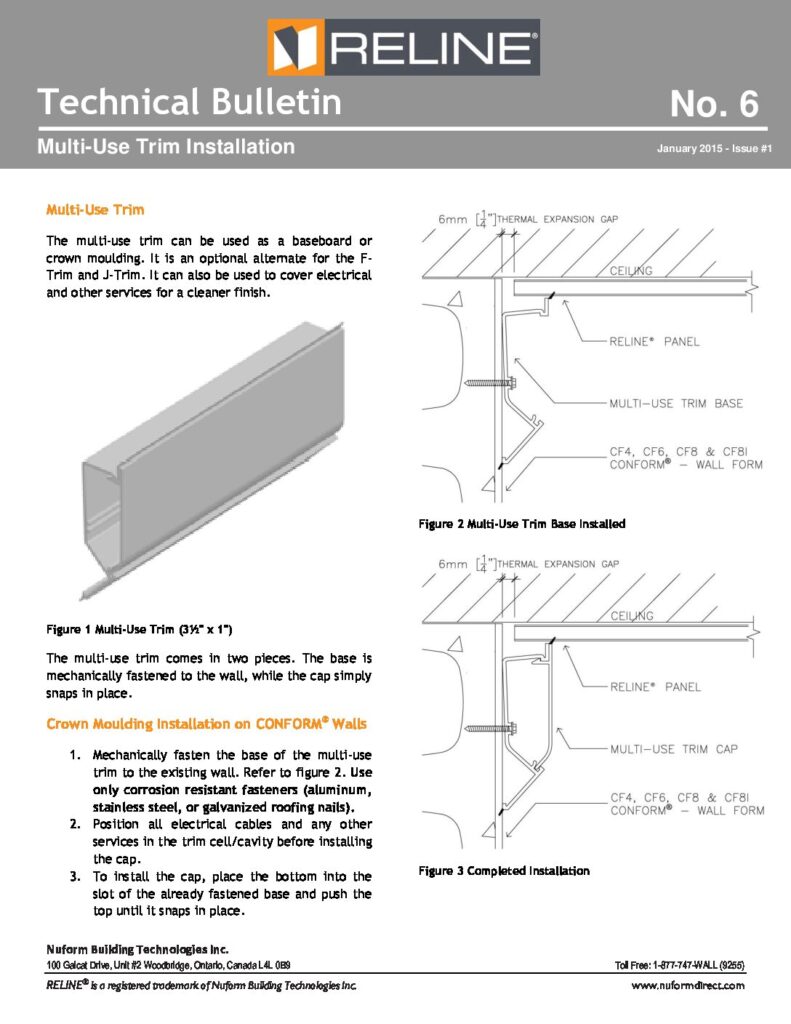 Multi-Use Trim Installation