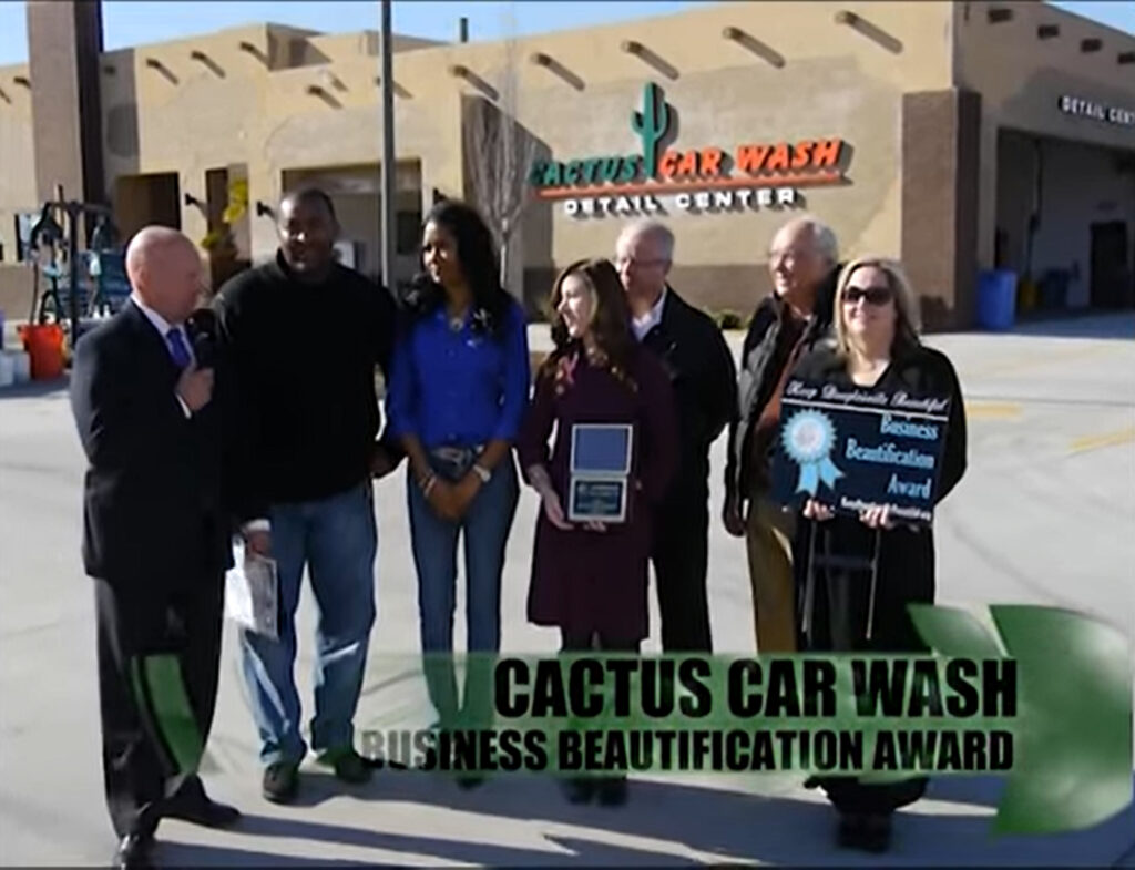 Keep Douglasville Beautiful Quarterly Award Cactus Car Wash